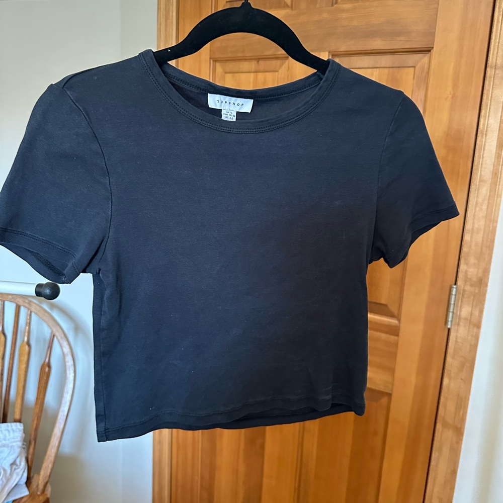 Top Shop Short Sleeve Crop Top